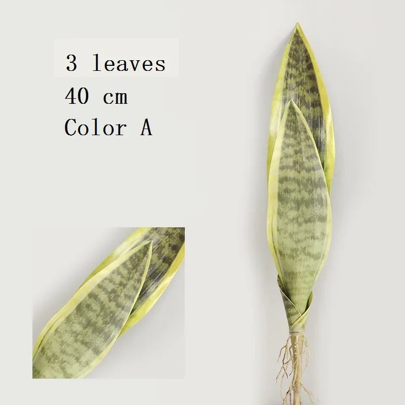3 branches of artificial plants for interior and exterior decoration - 40CM Color A