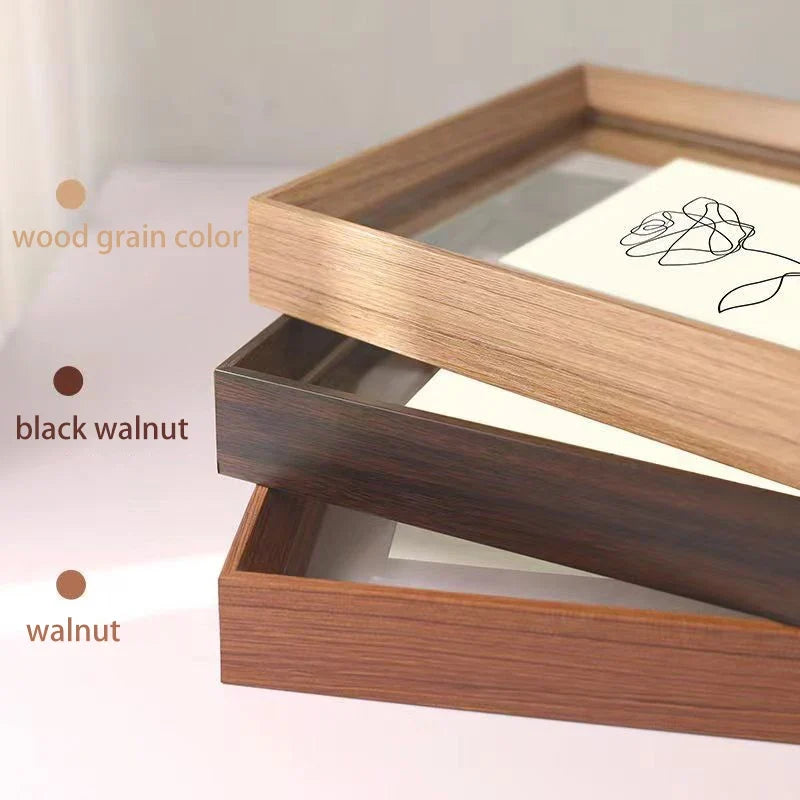 Wall-Hanging, Desktop Solid Wood Photo Frame Transparent Acrylic Frame For Framing Photos, Paintings, Posters, Certificates - view 4