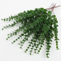 10 sheets of artificial eucalyptus for decoration and bouquets - Dark Green / 20 Pieces
