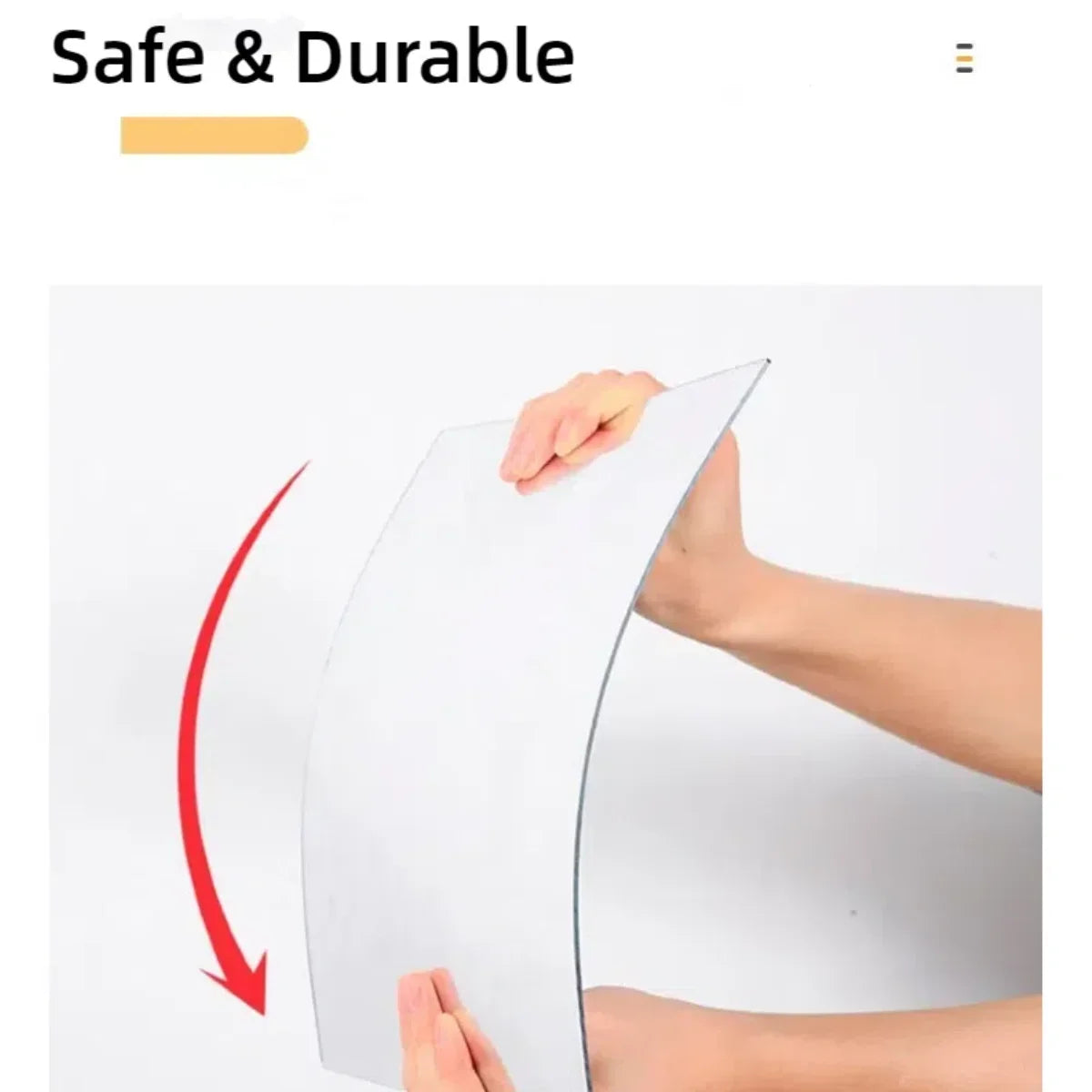 Bear Irregular Acrylic Shatterproof Mirrors, Non Glass Safety Mirror for Baby Kids Playroom and Kindergarten,Bedroom, Bathroom - view 3