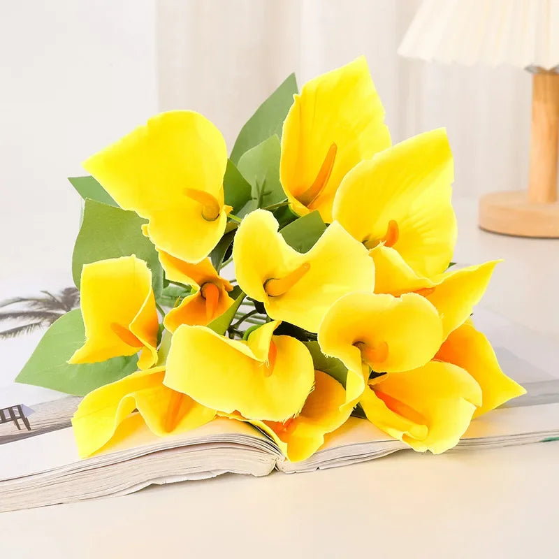 Artificial calla lys bouquet for festive event decoration - view 3