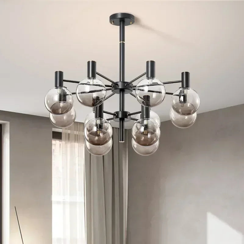Nordic minimalist pendant light in glass for modern decoration - view 3