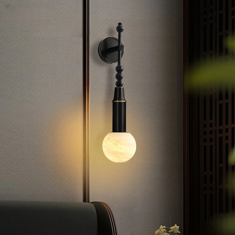 Copper wall sconce with elegant Chinese style for modern decoration - view 3