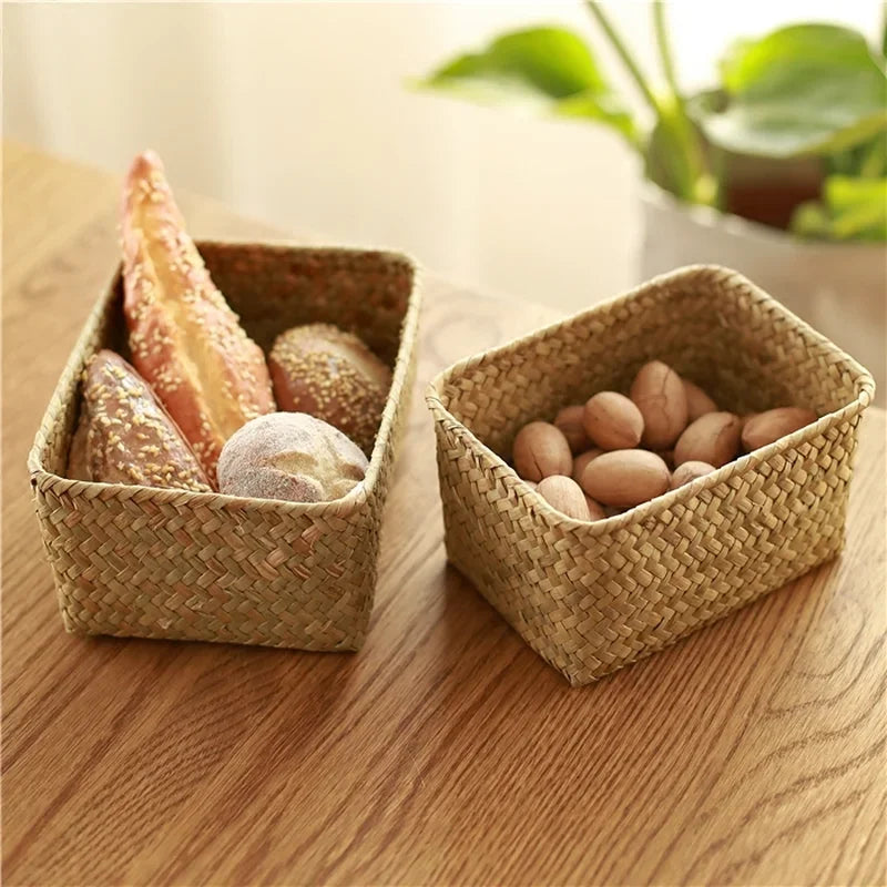 Wicker storage basket for kitchen and picnic - view 3