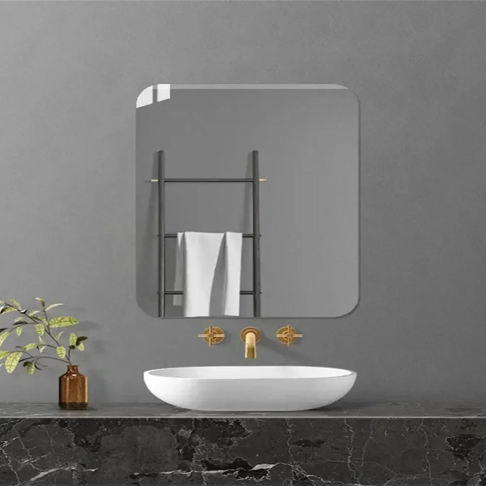 Decorative acrylic wall mirror in unbreakable acrylic for home - 40x40cm