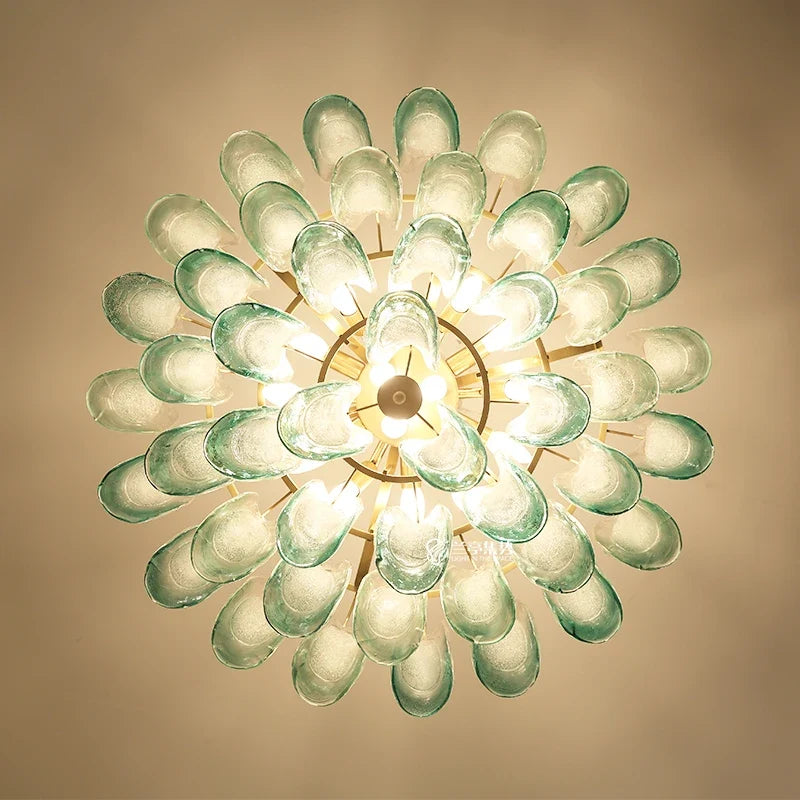 Modern Luxury Hardware Glass Chandelier Suitable for Villa Living Room Art Exhibition Hall, Hotel Bedroom Decoration Lighting - view 5