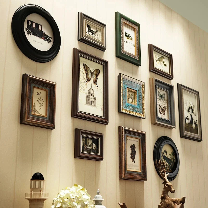 Photo frame retro European wooden creative wall - view 4