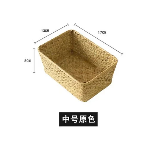Wicker storage basket for kitchen and picnic - Model M-8X13X17A