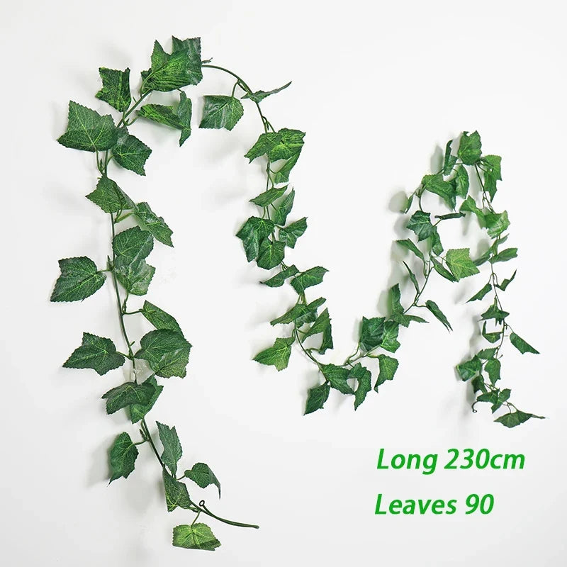 Artificial plant suspended ivy for wall decoration and wedding - Vine Leaves 8