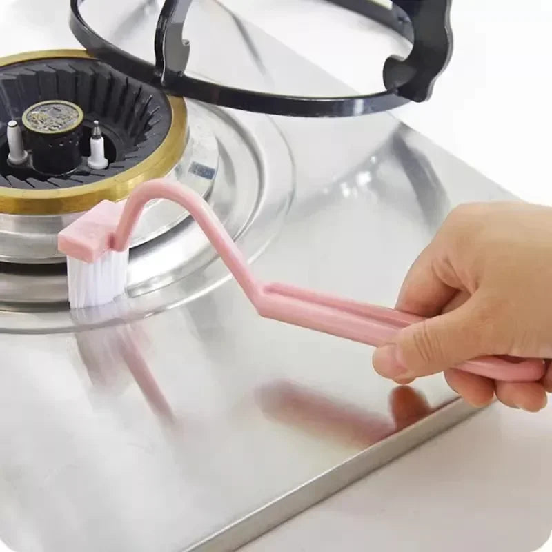 Curved toilet brush portable practical cleaning tool - view 3