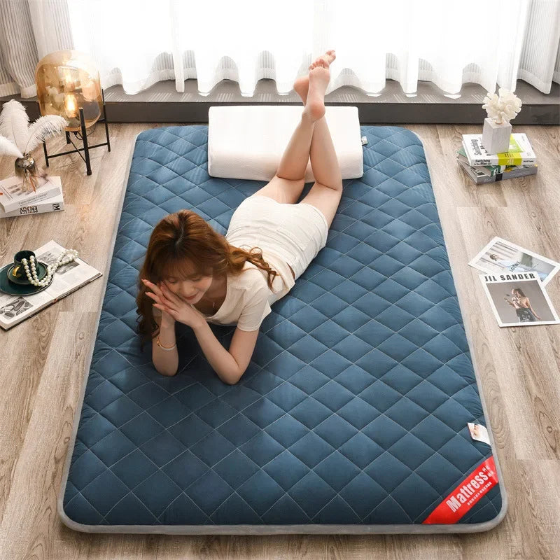 Foldable anti-slip overcoats for bunk beds and extra beds - Interstellar Blue / 150x200cm
