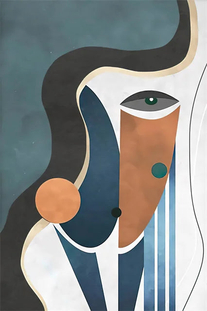 Light Grey Abstract Modern Wall Painting for Interiors - Light grey / 50x70cm unframed