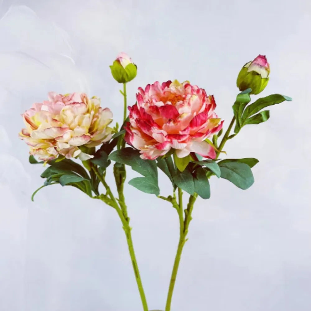 Retro peony silk flowers for wedding decoration party accessories - view 2