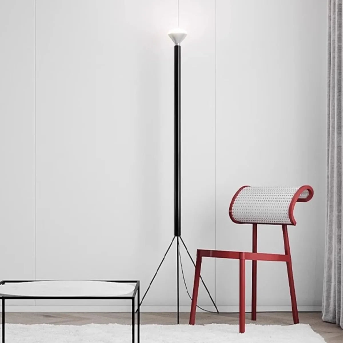 Italian artistic design floor lamp for elegant interior