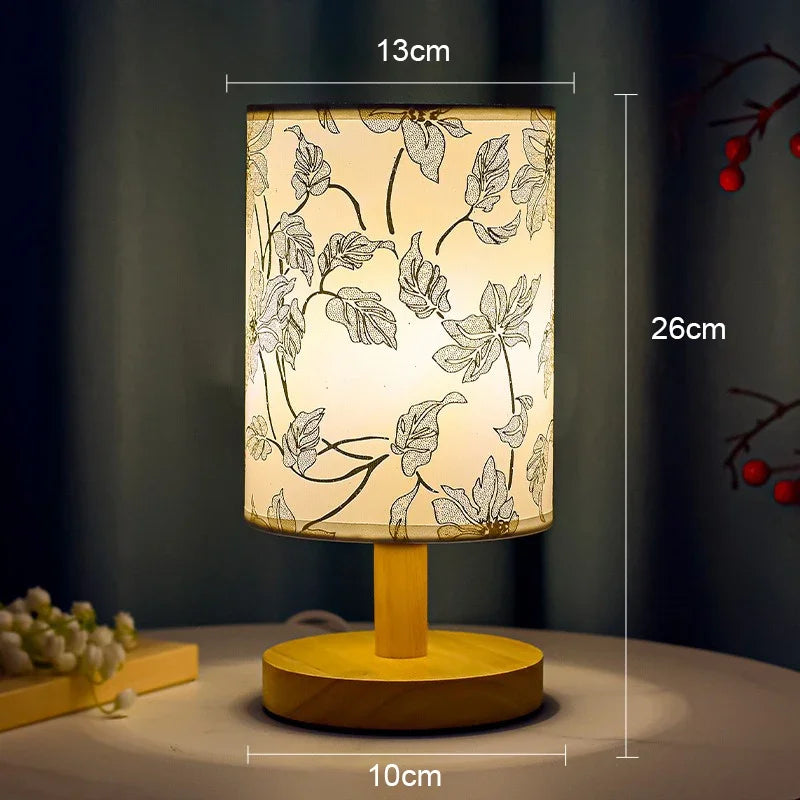Table lamp led flower plum tree Chinese design for soft atmosphere - D / Warm Light
