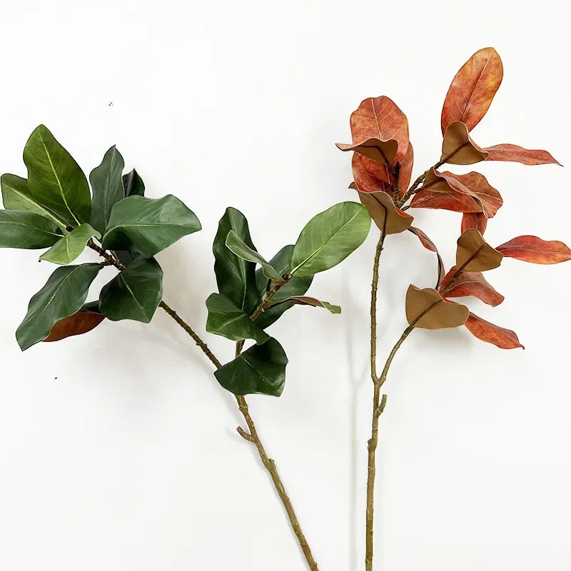 Artificial green plants decoration garden branch of magnolia - view 5