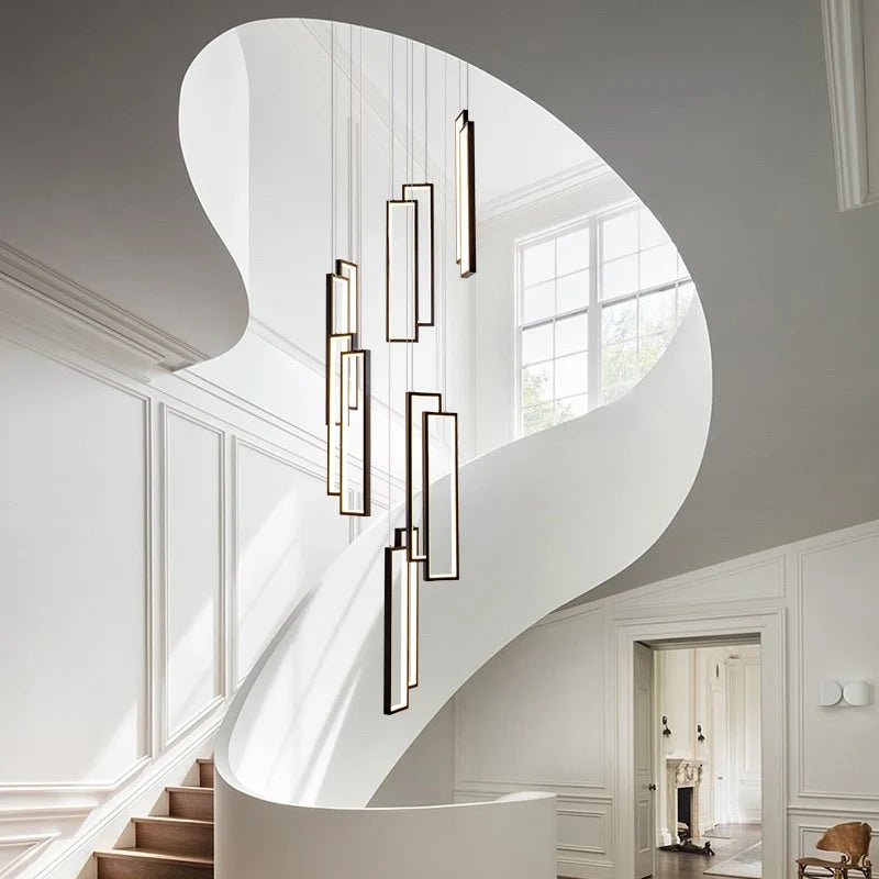 Modern led chandelier for creative duplex decoration - view 4