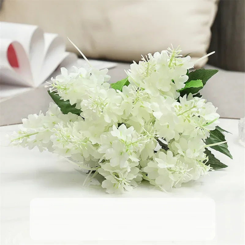 Bouquet of artificial hyacinths for elegant floral decoration