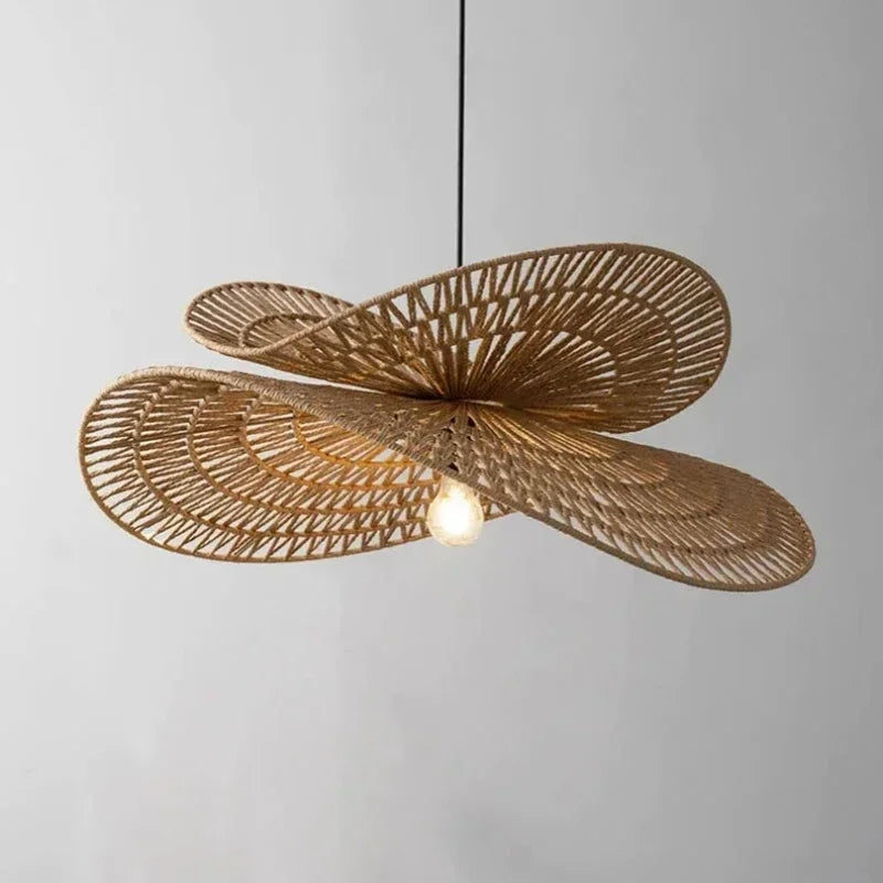 Wabi sabi style during light, rattan even light, dining room home decoration, bedroom living room during light