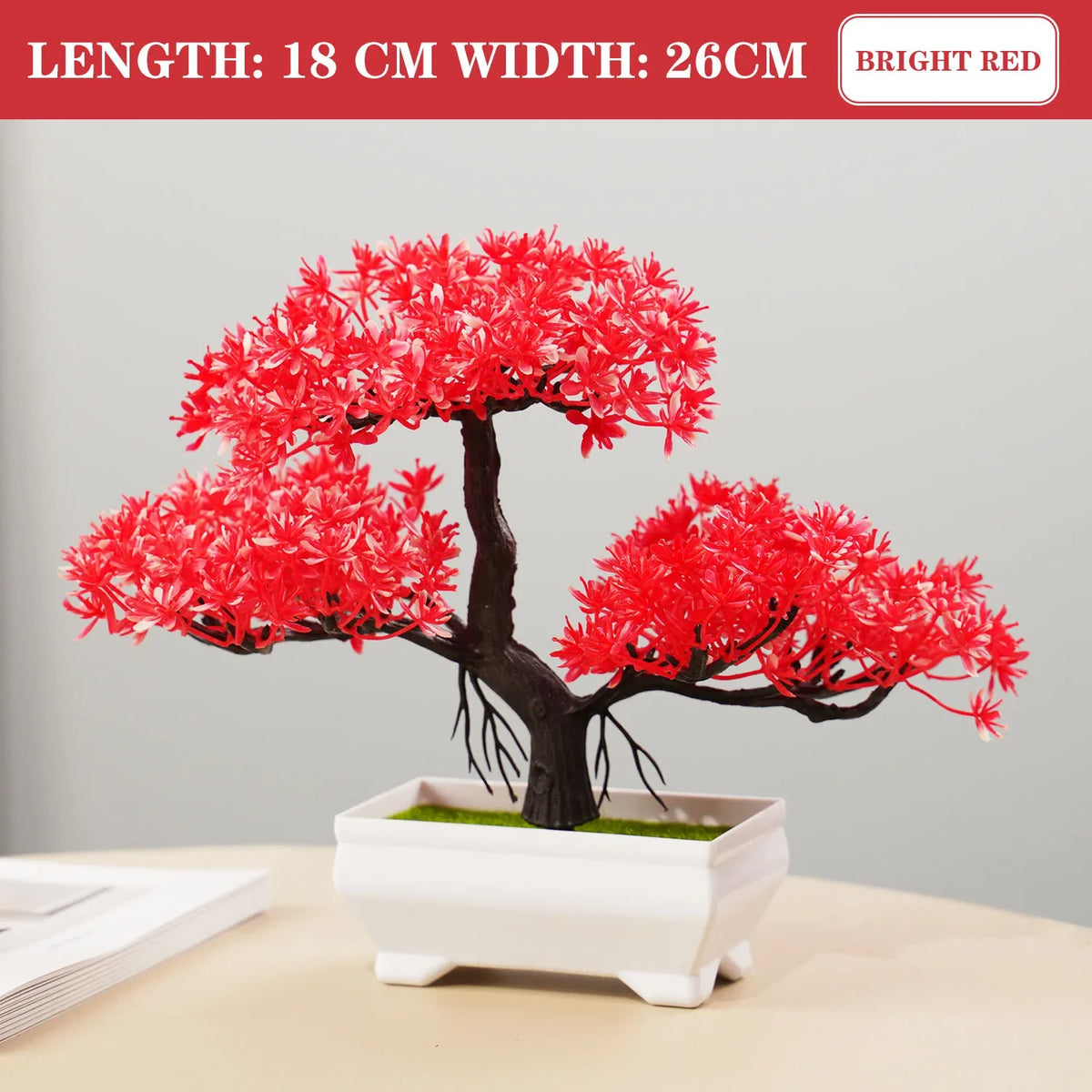 Artificial plants bonsai small tree interior and exterior decoration - PJ28-06 / With Pot