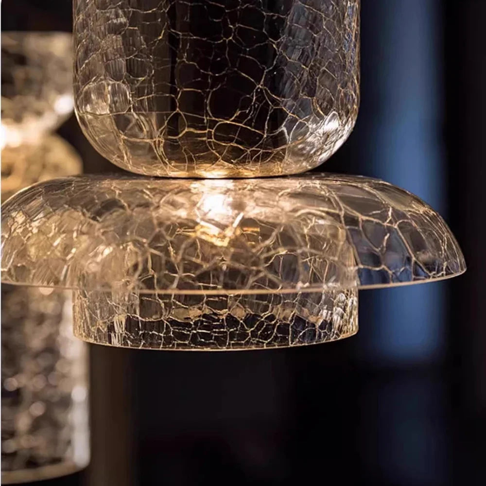 LED glass back pendant light for modern lighting and elegant atmosphere - view 5