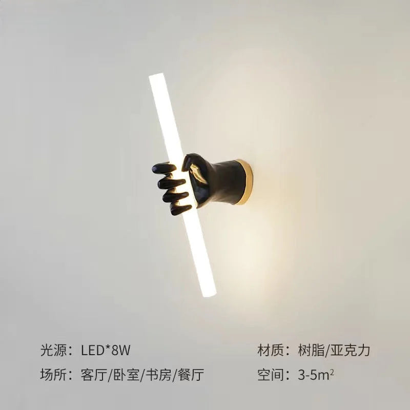Minimalist design wall sconce French style modern luxury - A style L50cm / Feu tricolore
