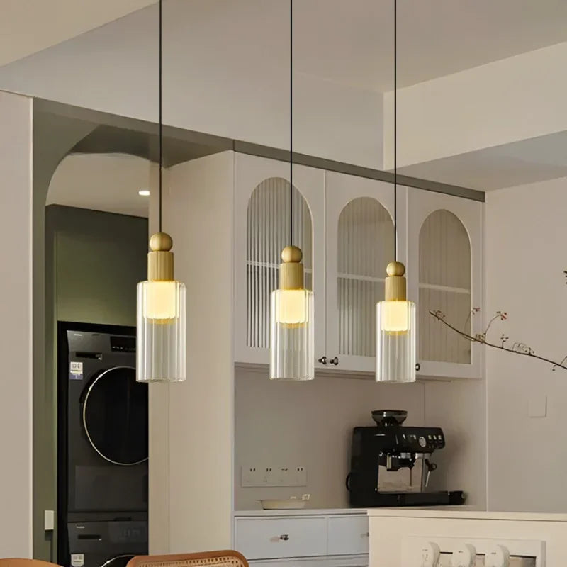 Gold brass pendant light for modern and elegant decoration - view 4