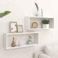Modern wall shelves in agglomerated for interior decoration