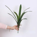 Artificial clivia sheets of soft rubber for interior decoration - 53CM Large10 feuilles / 2 Pieces
