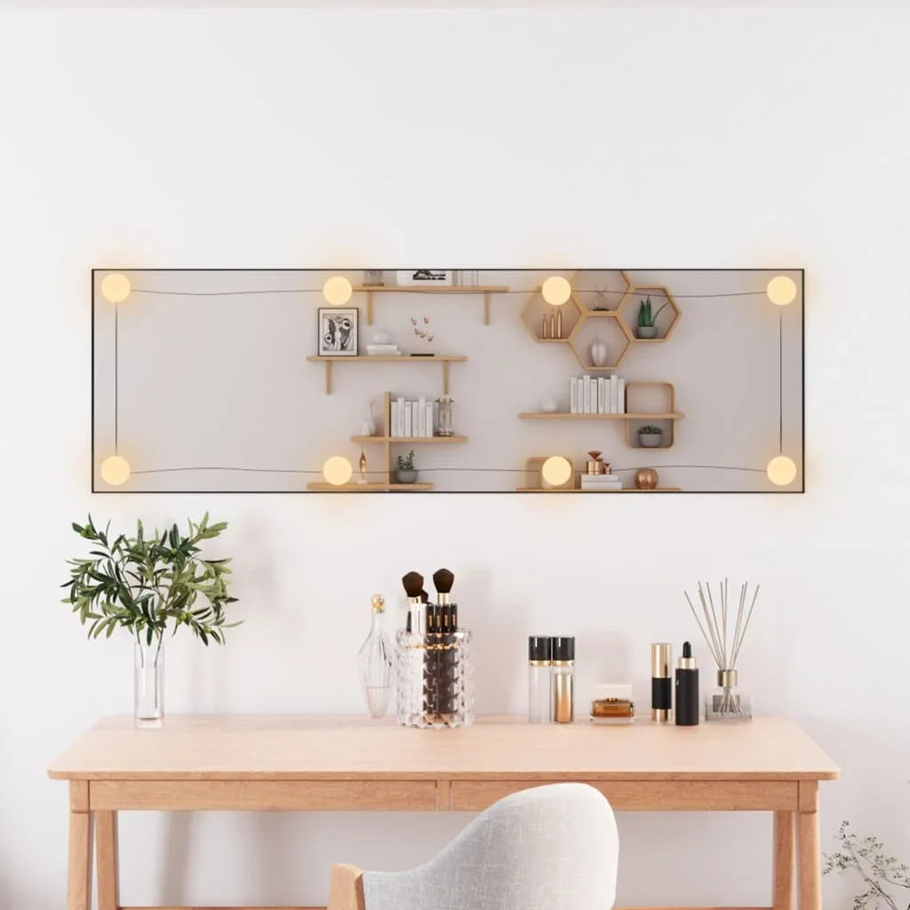 Wall mirror with led lighting for interior decoration - view 6