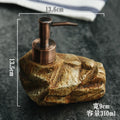 Ceramic Liquid Soap Dispenser, Personalized Bathroom Hand Wash Shampoo, Body Wash Dispensing Soap Bottle, Manual Push, 300ml - 1