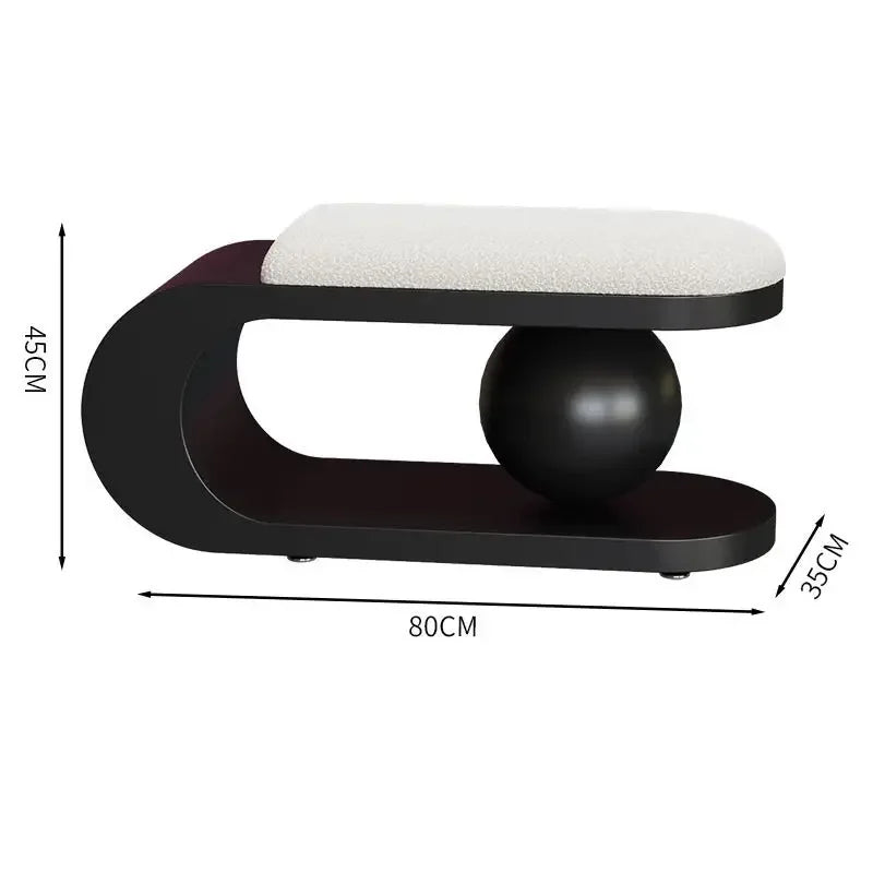 Nordic Light Luxury Home Furnishings, Shoe Changing Doors, Living Room Sofa, Bar shoe Stool,Creative Low Stool,Simple shoe Stool - view 5