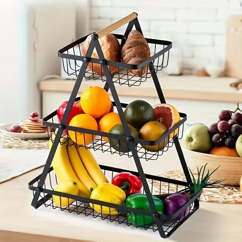 Removable storage basket for vegetable fruits and cosmetics