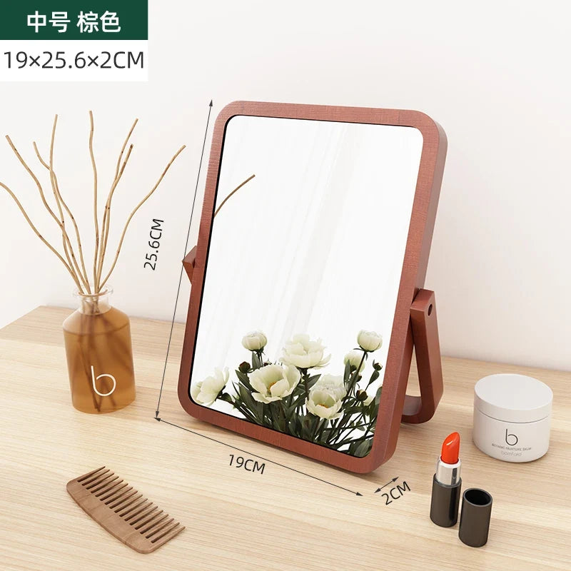 Vintage wooden decorative mirrors for interior decoration - 29x25,6x2cm 2