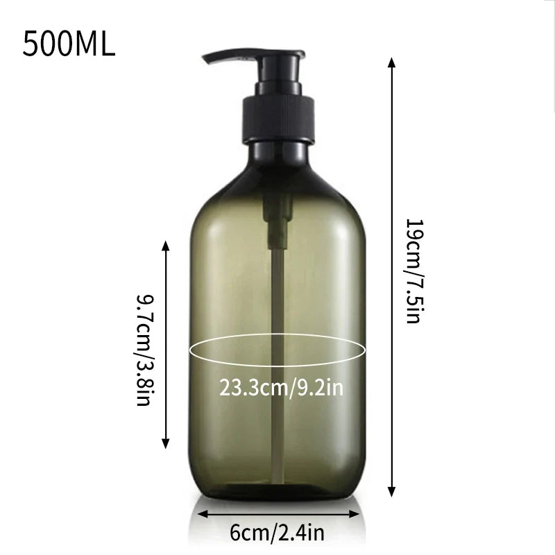 Refillable pump bottle for shampoo and shower gel - S2 500ML