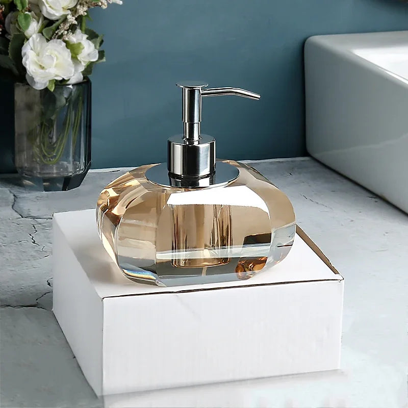 Glass soap dispenser luxury bathroom accessories - 1 Piece 2