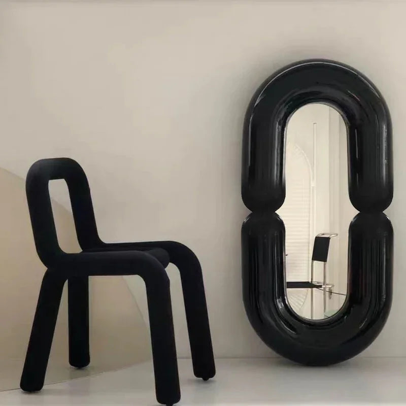 Decorative mirror oval wall mirror for room - view 3