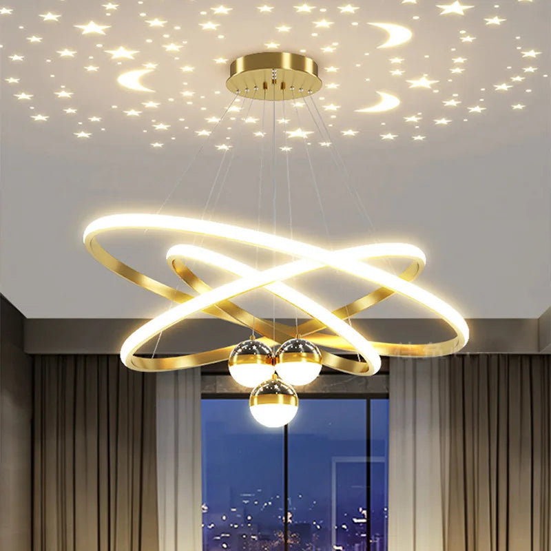 Star LED pendant light for interior decorative lighting - view 2