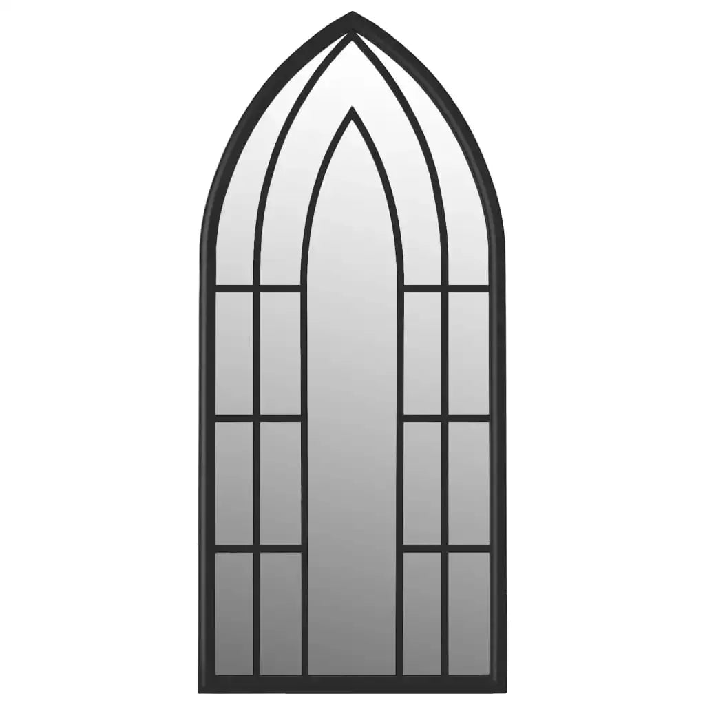 Signature Black Iron Wall Mirror 100 X 45 cm - view 2