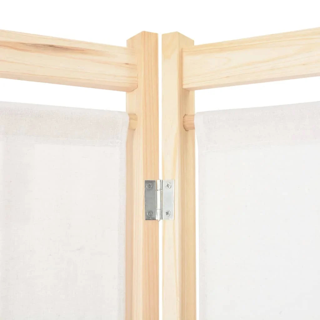 6-panel cream parting Wall, 240x4 cm fabric - view 5