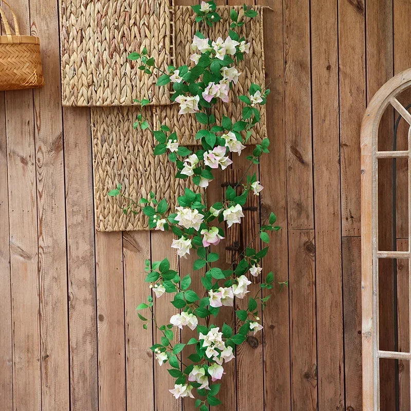Artificial flowers vines plums for decoration party and festival - Pink