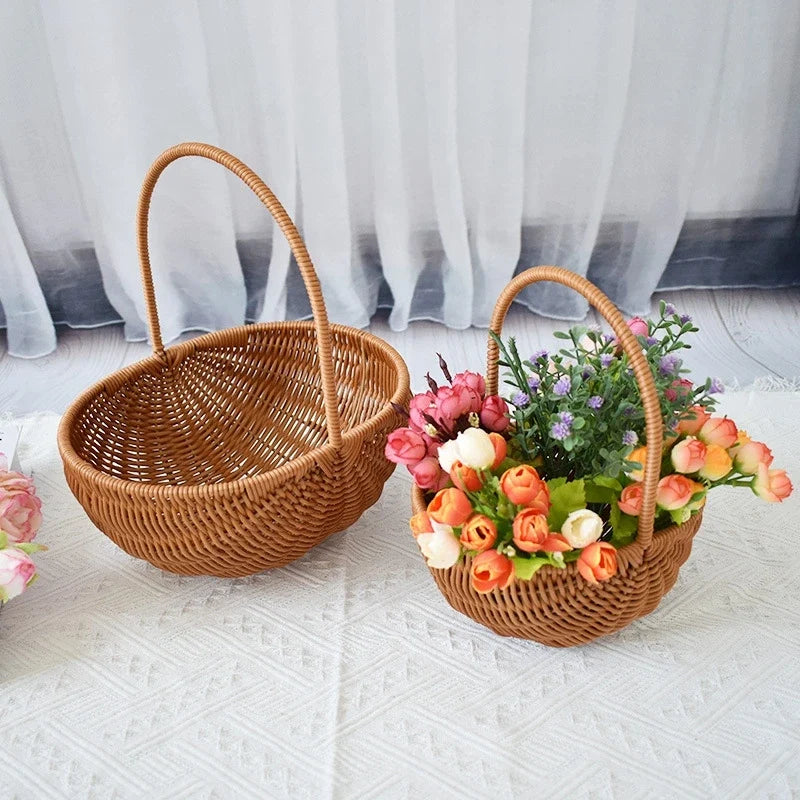 Hand woven storage basket for various uses - view 2