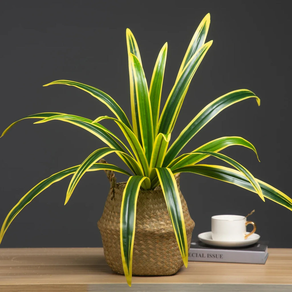 Artificial plants large orchid leaves for interior decoration - view 5