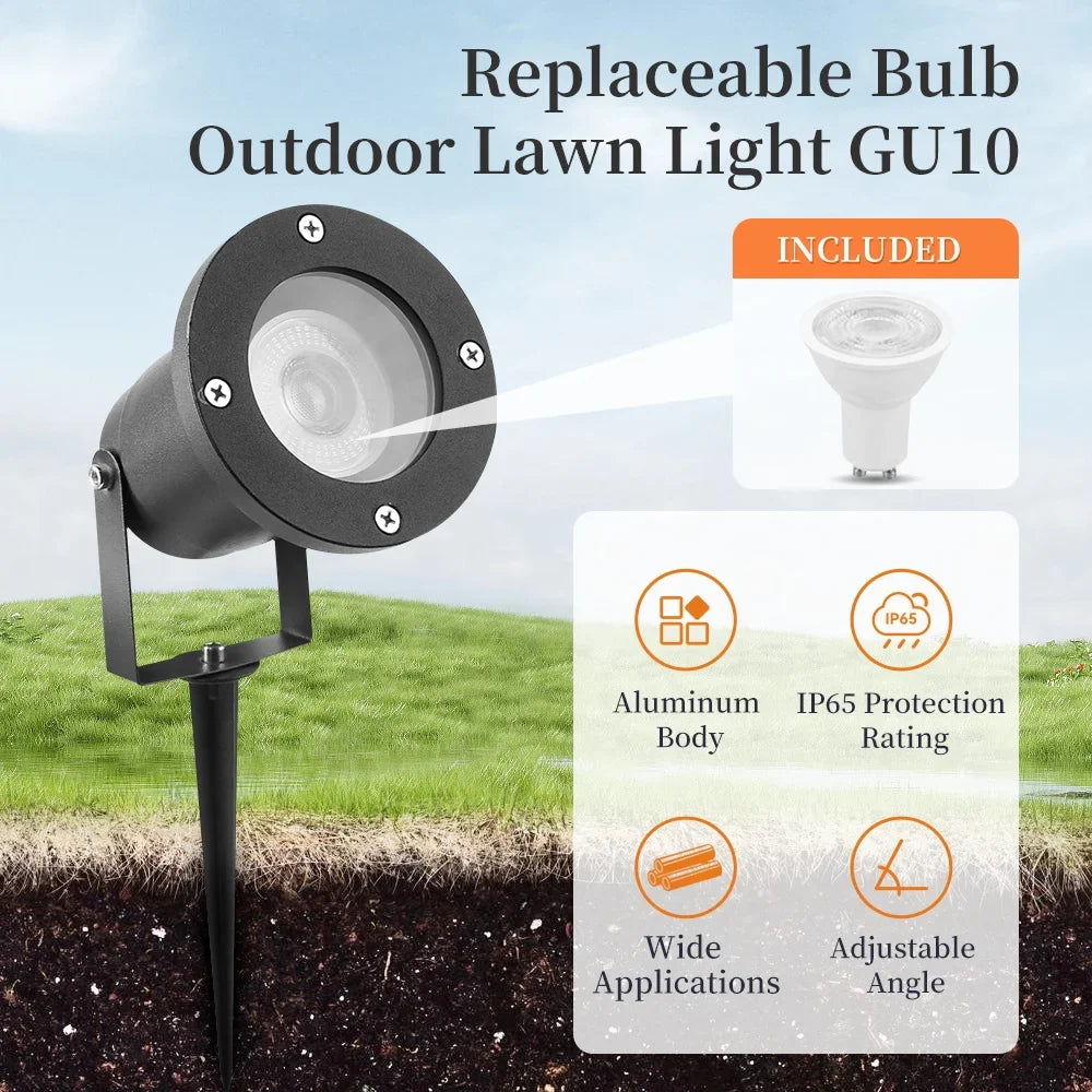 Outdoor led lamp for garden waterproof and decorative landscaped lighting - view 2