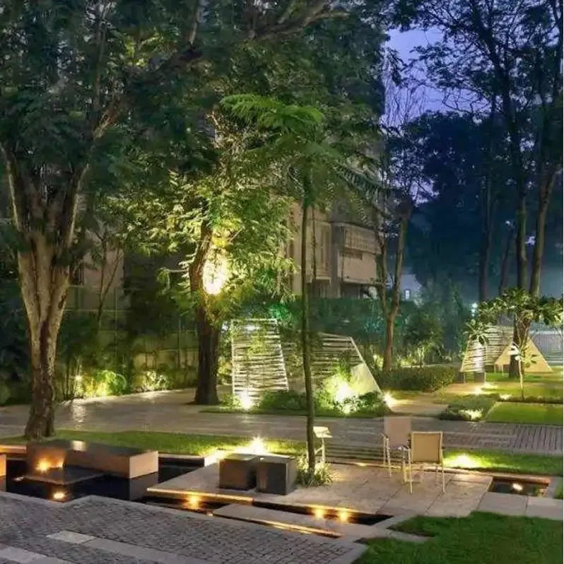 Outdoor LED Garden Lamp with Multicolor Light Options - view 6