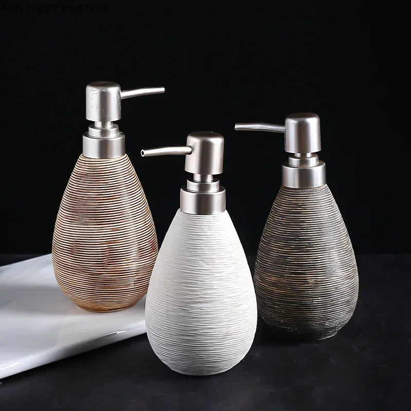 Ceramic bottle disinfectant hands lotion soap decoration bathroom - view 2