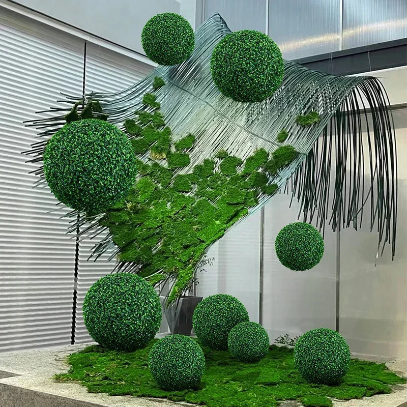 Decorative artificial box ball for outdoor interior - view 2