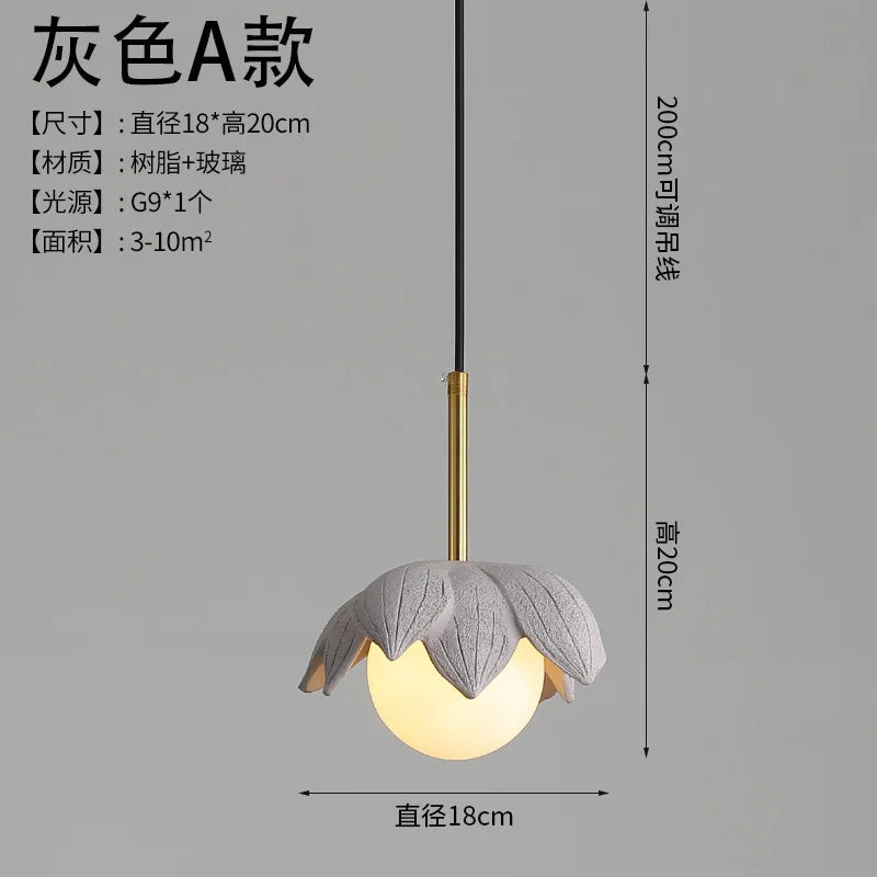 Modern resin pendant light for elegant interior decoration - Style Gary A