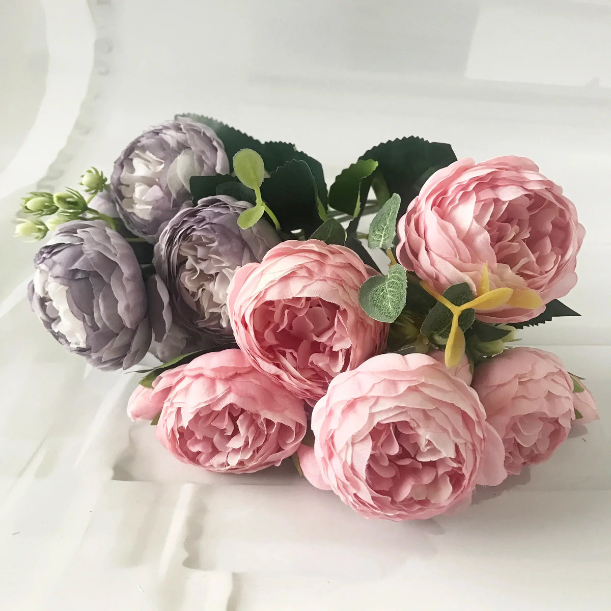 Bouquet of artificial peonies for interior wedding decoration - view 3