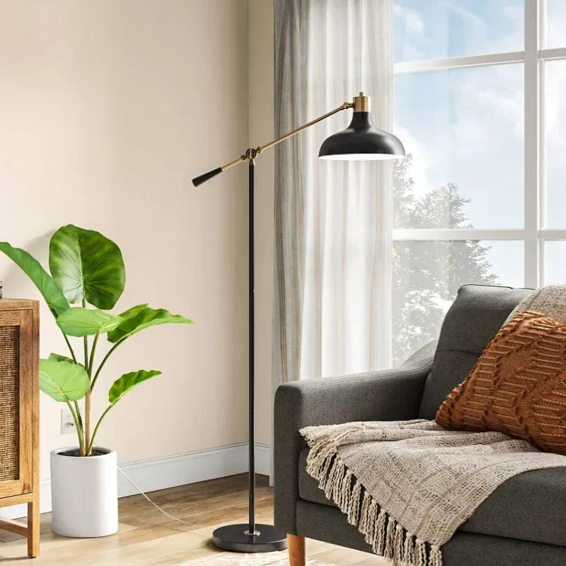Single retro floor lamp for indoor and outdoor